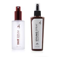 Just another way to love your locks. Hair Styling Spray And Argan Oil Hair Serum Set Vitamin E Hair Serum Hair Care Set Spray For Styling Hair To Perfection Hair Styling Serum Set From Herstyler