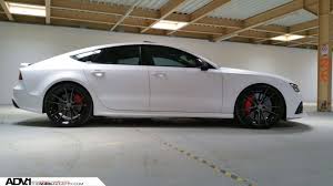 Stunning Matte White Audi Rs7 Sitting On Black Adv1 Custom Wheels Audi Rs7 Custom Wheels Audi