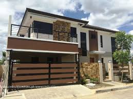 I Like The Accent Bricks On The Facade Can Consider Color Combi Too 2 Storey House Design Modern Zen House House Designs Exterior