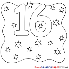 These are beautifully detailed coloring pictures, for the enthusiast. 16 Stars Numbers Free Coloring Pages