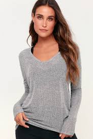 Maybe you would like to learn more about one of these? Cute Grey Sweater Top V Neck Sweater Knit Sweater Top Lulus