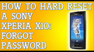 Forgot Password To Sony Ericsson Xperia X10i How To Hard Reset Youtube
