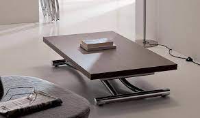Ozzio italia | view the ozzio range of multifuncional tables, coffee tables and extending extending tables. Ozzio Mondial T096 Transformable Coffee Table With Metal Structure And Doubled Wooden Top Vieffetrade