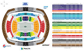 Valid Jets Football Seating Chart Vikings Stadium Seating