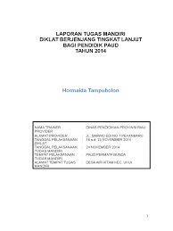 Copryright © image inspiration | sitemap. Contoh Laporan Tugas Mandiri Diklat Lanjut Paud Kumpulan Contoh Laporan