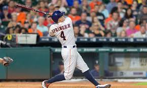 Astros George Springer Sets Mlb Record With Latest Leadoff Home Run Astros Homerun Houston Astros
