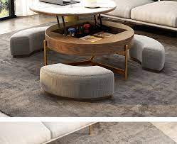 You've come to the right place. Round Lift Top Coffee Table With Storage 3 Ottoman Barkeaterlake Com