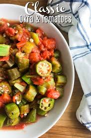 Okra And Tomatoes Recipe Recipe Okra And Tomato Recipe Okra Recipes Okra And Tomatoes