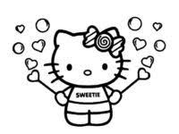 Pertama kali karakter ini diperkenalkan ialah pada 1974 di jepang, dan mulai memiliki hak cipta pada tahun 1976. 40 Gambar Hello Kitty Hitam Putih Untuk Mewarnai Terlengkap Kumpulan Gambar Mewarnai