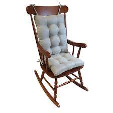 Gripper Omega Gray Jumbo Rocking Chair Cushion Set 849307xl 80 The Home Depot Rocking Chair Cushions Rocking Chair Rocking Chair Pads