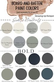 Board And Batten Paint Colors