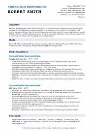 These 5 sales rep resume examples are proven to help you impress and land your next sales job in 2021. National Sales Representative Resume Samples Qwikresume