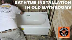 Use a handle puller if it's stuck. Bathtub Replacement In Old Bathroom Step By Step