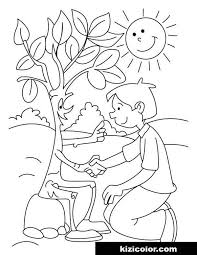 Bare tree coloring pages are a fun way for kids of all ages to develop creativity, focus, motor skills and color recognition. Friendly Bare Tree Free Print And Color Online