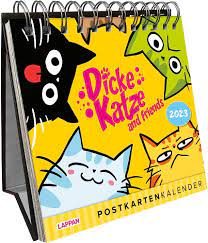 Amazon.com: Dicke Katze and friends Postkartenkalender 2023: 9783830320357:  Libros