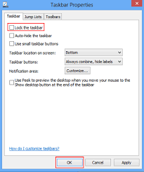 Go to click on a program on your windows taskbar and realize it's missing. How To Lock And Unlock The Taskbar On Windows 8 8 1