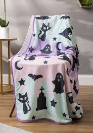 Pastel Halloween Comfy Blanket Throw | Halloween Blankets