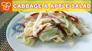 How To Make Cabbage Apple Salad Pinoy Easy Recipes Youtube
