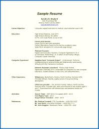 Sample Resume Format No Work Experience Examples For How To Write A ...