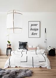 Frame Mockup Poster Mockup Frame Poster Mockup Styled Frame Poster Mockup Modern Frame Styled Photography Mockup Digital Poster Frame Bedroom Interior Interior Home Decor