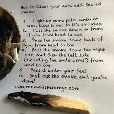 How To Clear Your Aura With Sacred Smoke Palo Santo Palo Santo Sage Smudging Smudging Prayer