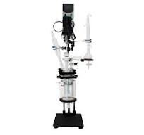 Lab1st 1L Chemical Lab Jacketed Glass Reactor Vessel with Digital Display  for Laboratory Reaction