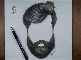 كيفية رسم اللحية والشارب للرجل بالرصاص how to draw a beards youtube how to draw hair beard drawing realistic hair drawing