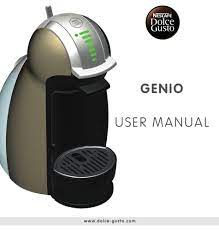 Sunbeam 12 cup drip filter coffee machine. Dolce Gusto Genio User Manual Pdf Download Manualslib