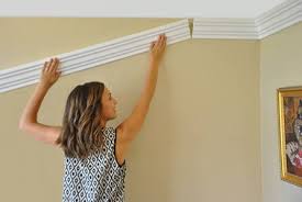 Creative Crown Molding Being Installed Foam Crown Molding Diy Home Improvement Crown Molding
