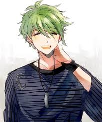 Blasco Pokemon Ruby Zafire Anime Green Hair Rantaro Amami Danganronpa