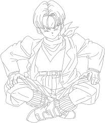 Dragon ball coloring pages trunks. Printable Trunks Coloring Pages Anime Coloring Pages