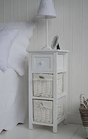 Bar Harbor Narrow White Bedside Table 25cm Wide The White Lighthouse Bedroom Furniture White Bedside Table White Bedroom Furniture Uk Bedroom Furniture Uk