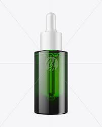 Green Glass Dropper Bottle Mockup In Bottle Mockups On Yellow Images Object Mockups