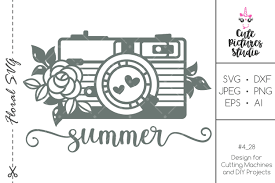 Download Floral Photo Camera Svg Cricut Cut File Photographer Svg 602663 Cut Files Design Bundles