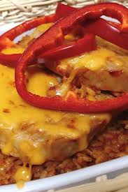 Mexican Pork Chop Casserole Pork Chops Baked With Spanish Rice For A Unique Casserole Al Mexican Pork Chops Pork Chop Casserole Recipes Pork Chop Casserole