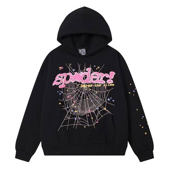 The Classic Black Sp5der 555 Web Hoodie, AI generated