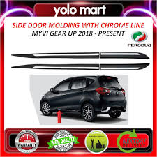 Mencari parts myvi gt, boleh contact nas dari lava red parts. Perodua Myvi Side Door Moulding With Chrome Line Gear Up 2018 Present Made In Malaysia Oem Fitting Shopee Malaysia