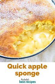 Quick Apple Sponge Recipe In 2020 Dessert Recipes Easy Sweet Recipes Desserts Apple Slice Recipe