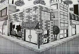 Sınıf, teknoloji tasarım dersi 7. Perspektif Dis Mekan Cizim Mimari Cizim Taslaklari Eskiz Perspektif