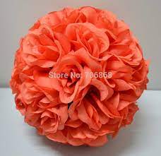 Our artificial cemetery flowers have the look of real flowers, but boast exceptional longevity, even when exposed to the elements. 10 Pack Of 10 Coral Color Artificial Kissing Rose Silk Flower Ball 25cm For Wedding Decoration Free Of Shipping Flower Girl Bouquet Ball Flower Ball Decorationball Pencil Aliexpress