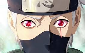  Download Wallpapers Kakashi Hatake Red Eyes Shinobi Manga Konohagakures Hatake Clan Naruto Besthqwallpapers Com Anime Kakashi Sakura And Sasuke Kiss