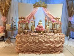 Princess Baby Shower Baby Shower Party Ideas Photo 28 Of 39 Baby Shower Princess Pink Gold Baby Shower Baby Shower Parties