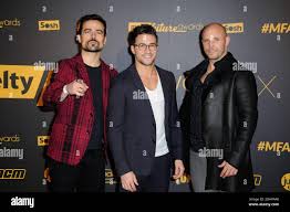 Damien Sargue, Olivier Dion, David Ban lors des Melty Future Awards 2016 au  grand Rex a Paris, France, le 16 Fevrier 2016. Photo by Alban  Wyters/ABACAPRESS.COM Stock Photo