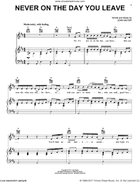 We did not find results for: Mayer Never On The Day You Leave Sheet Music For Voice Piano Or Guitar