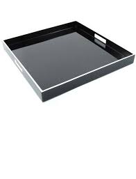 Black Lacquer Tray Black Lacquer Trays Black Lacquered Trays Black Tray Coffee Table Decor Tray Coffee Table Tray