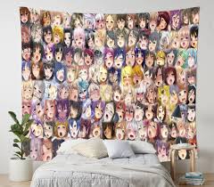 Amazon.com: AkinaWay Ahegao Lust Face Kawaii Anime Color Aesthetic Bedroom  Tapestry for Wall Decoration (60x40) : Home & Kitchen