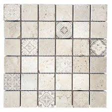 Mosaique Mur Renaissance Travertin Beige Naturel