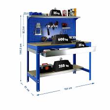 Hilka work bench table 2 drawer garage tool storage chest unit workbench desk. Workbench For The Garage