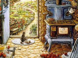Bue Stove Painting Art Painting Realistic Paintings