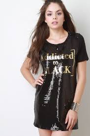 Addicted To Black Sequin Tee Dress Black Sequin Dress Tee Dress Sequin T Shirt Dress